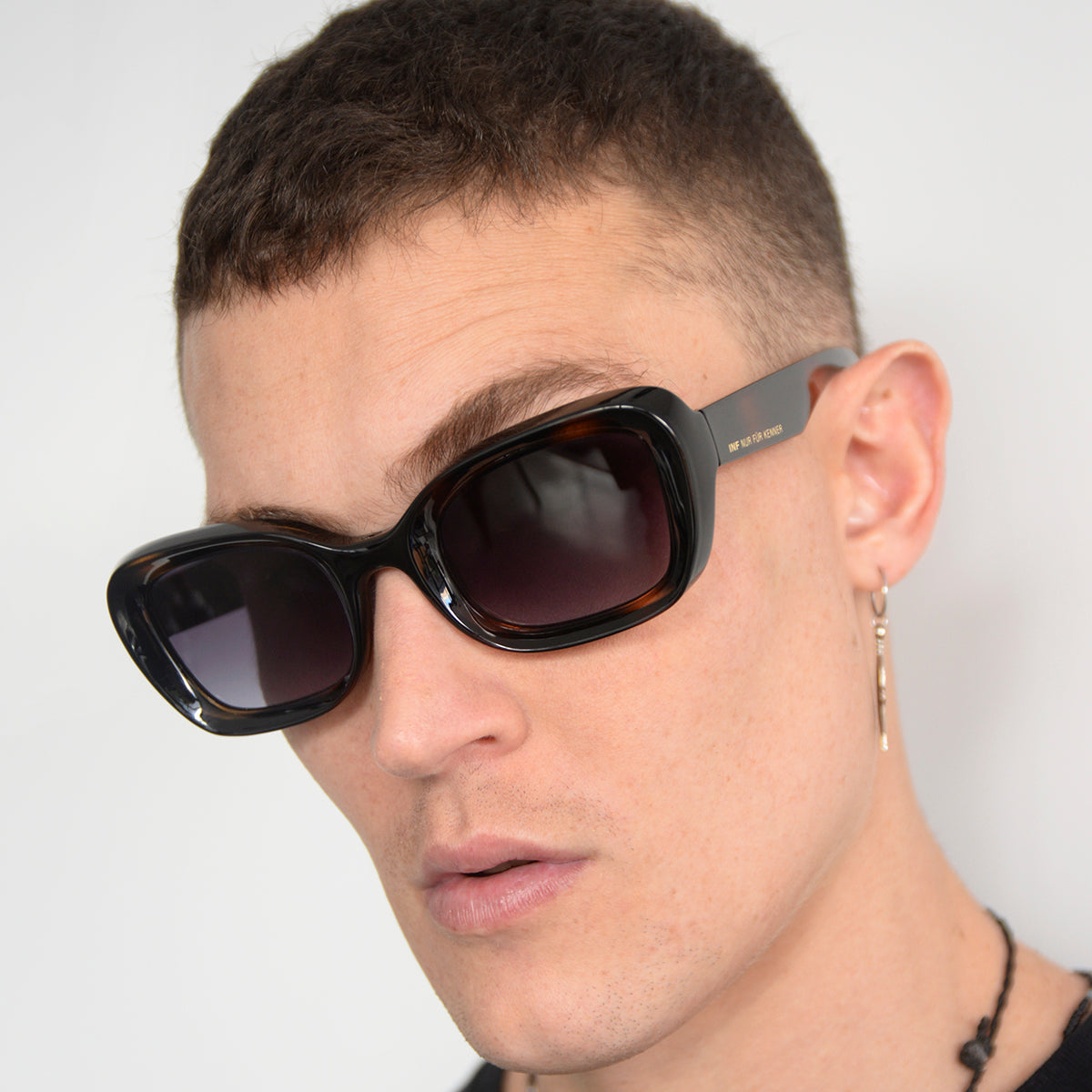 Turin - Tortoise - Grey Gradient Lens