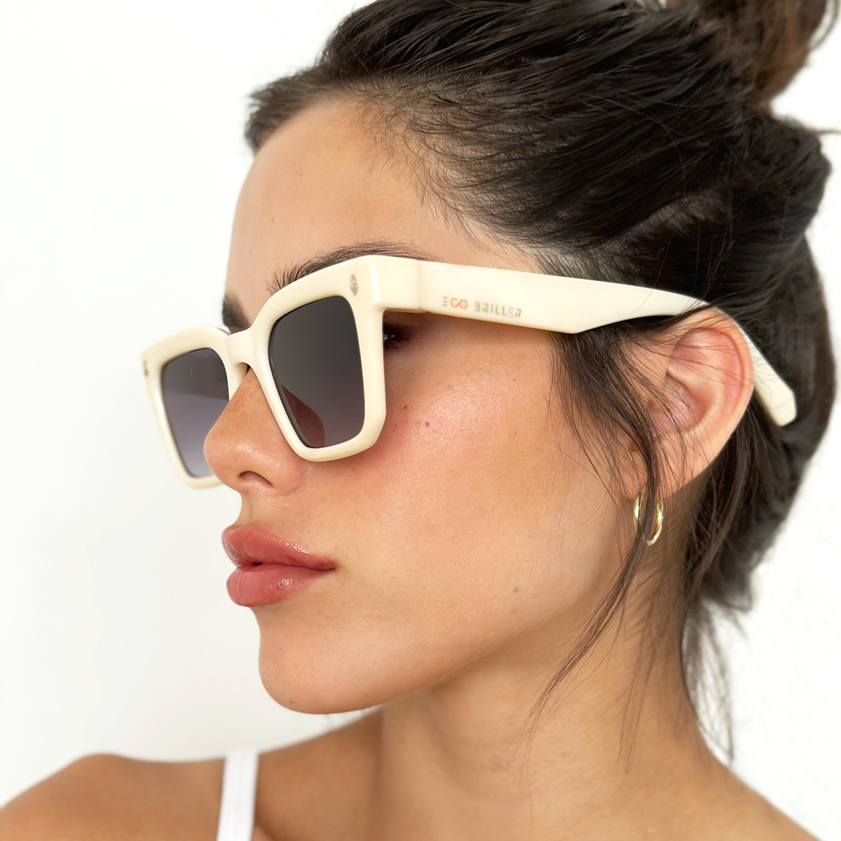 Jacobs Eco Briller - Bone - Smoke Gradient Lens