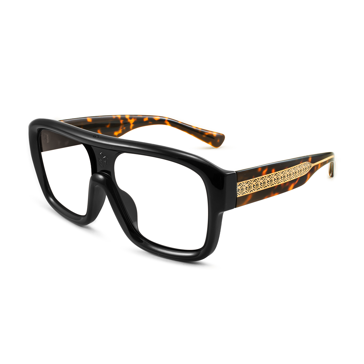 INFLATE - Black Shiny Havana Lens Grey