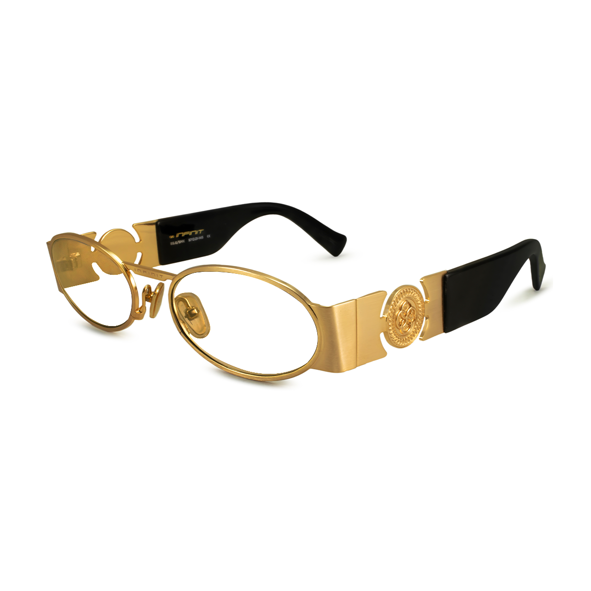 MALLORCA - Black Shiny Gold Lens Grey