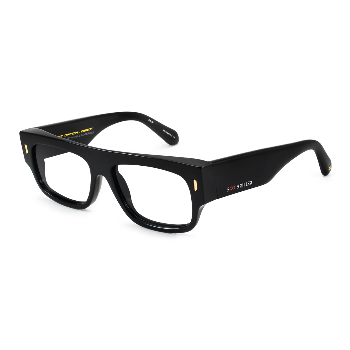 Glasgow Eco Briller - Black Shiny