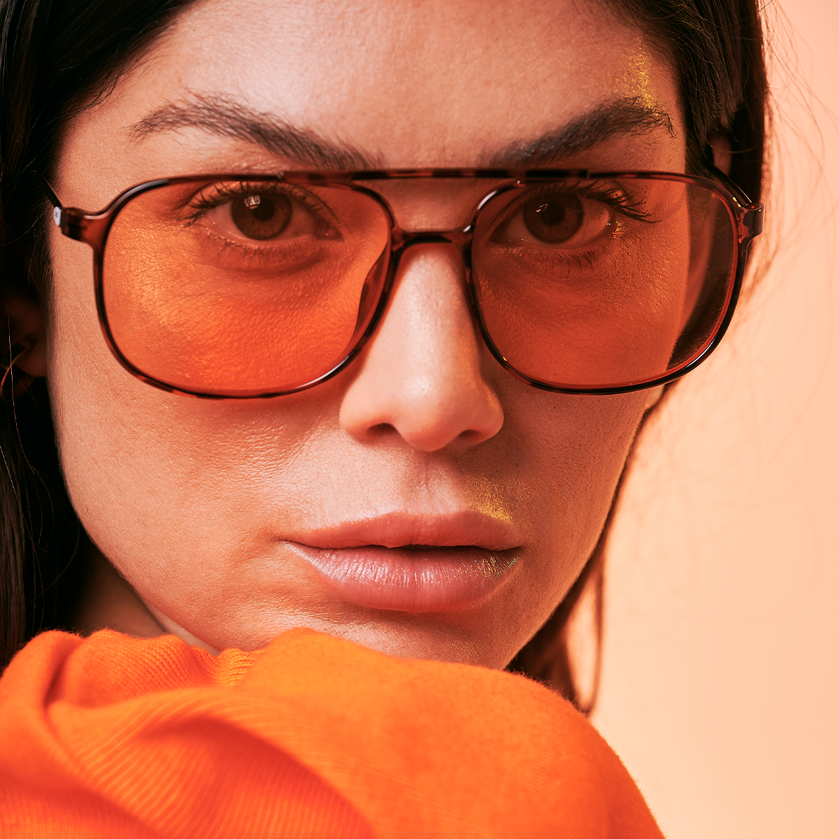 Caravan - Metal Tortoise - Tangerine Lens