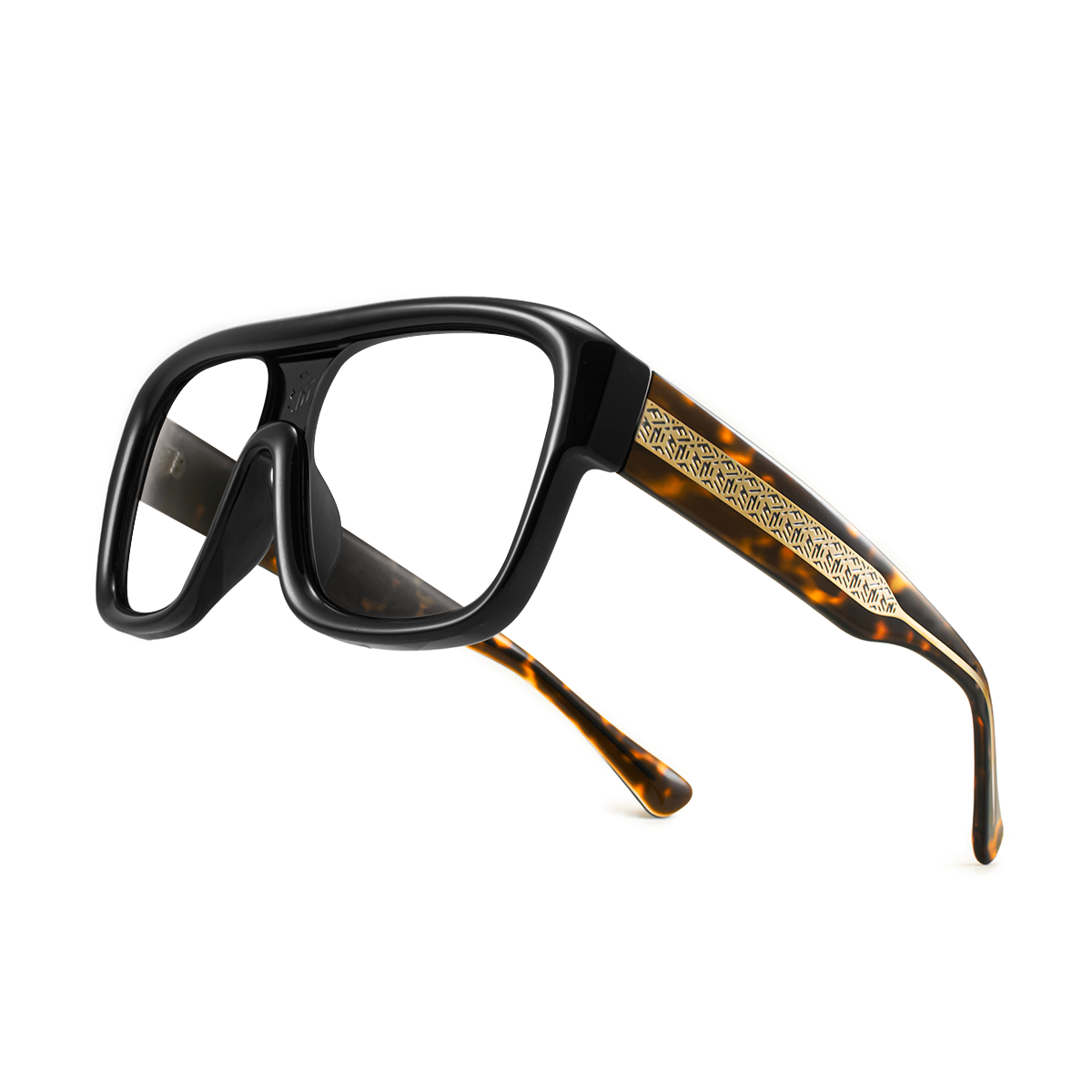 INFLATE - Black Shiny Havana Lens Grey