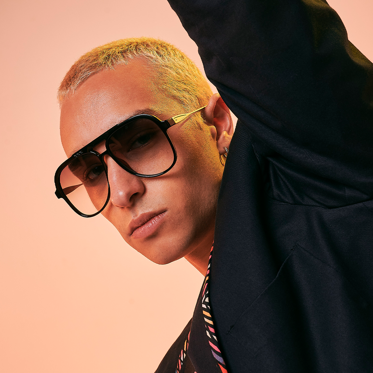 Triple XXX - Metal Black Shiny - Olive Gradient Lens