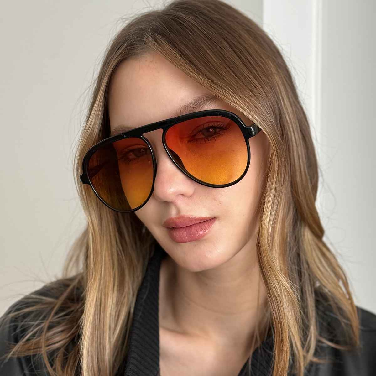 Paris Metal Negro Brillo Lente Sunset Degrade - imagen 2
