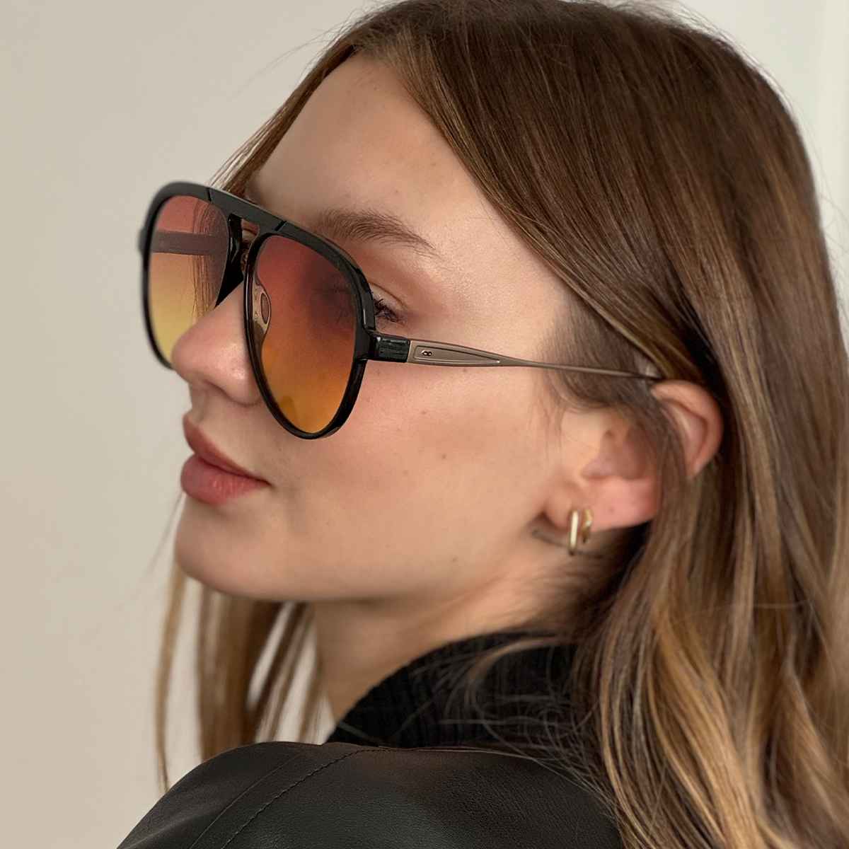 Paris Metal Negro Brillo Lente Sunset Degrade - imagen 3