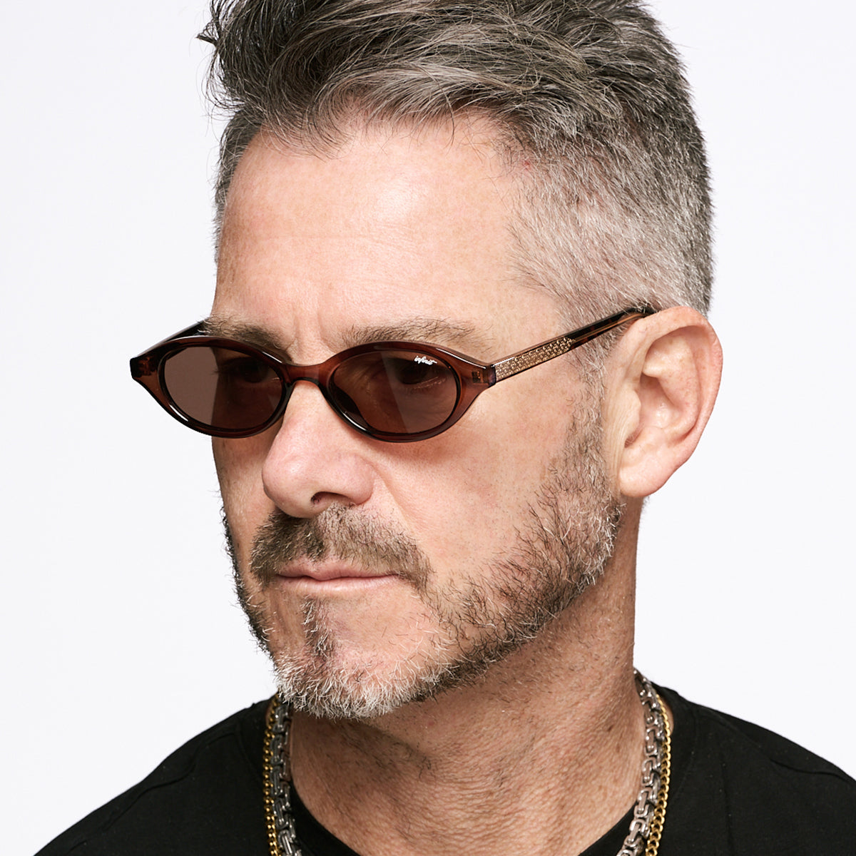 Brigitte - Burgundy - Brown Lens