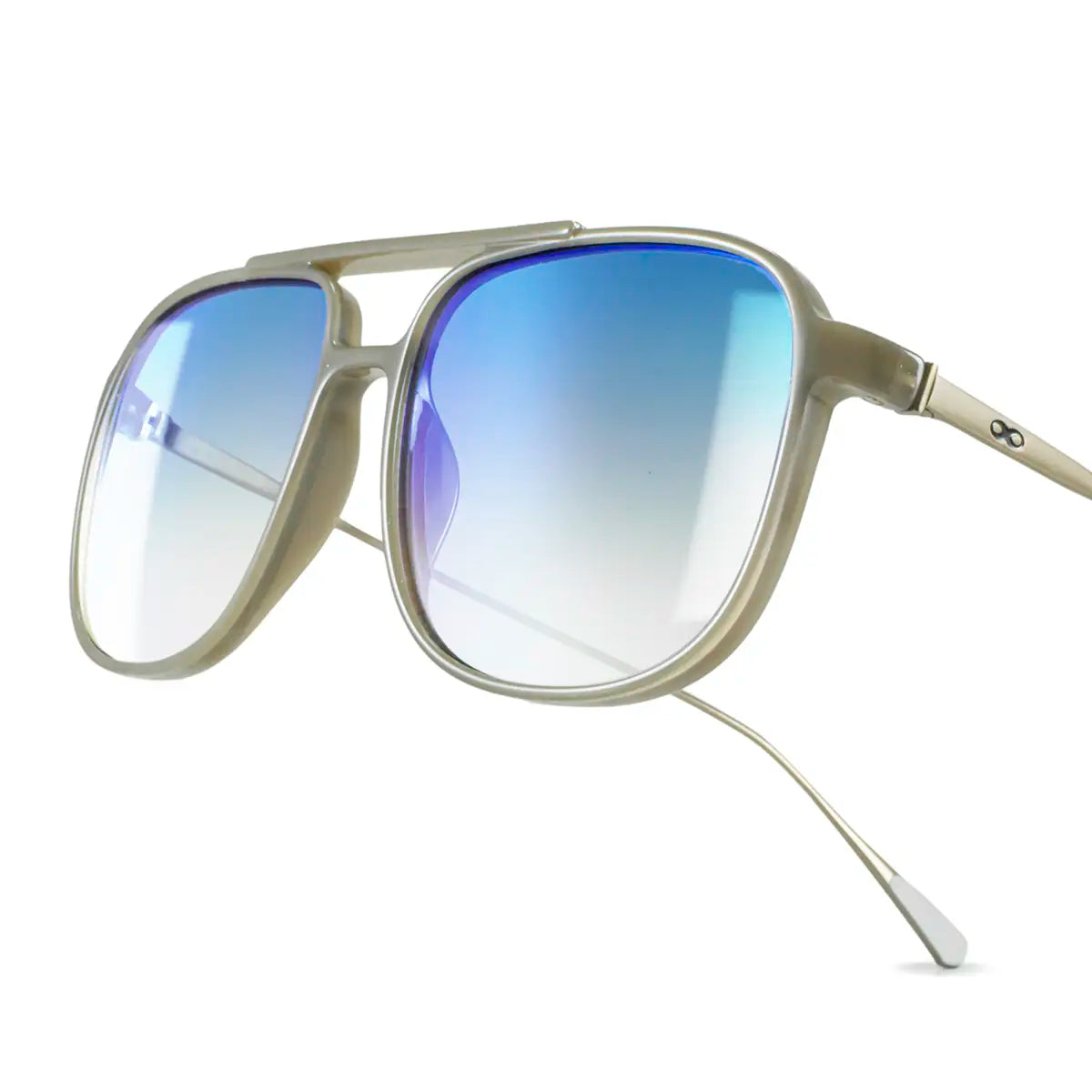 Caravan - Milky Brown - Gradient Blue Lens - Detail view - INFINIT Eyewear