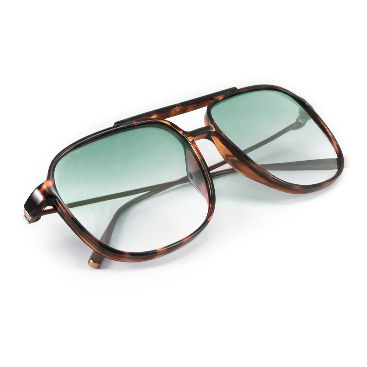 Caravan - Metal Tortoise - Green Gradient Lens