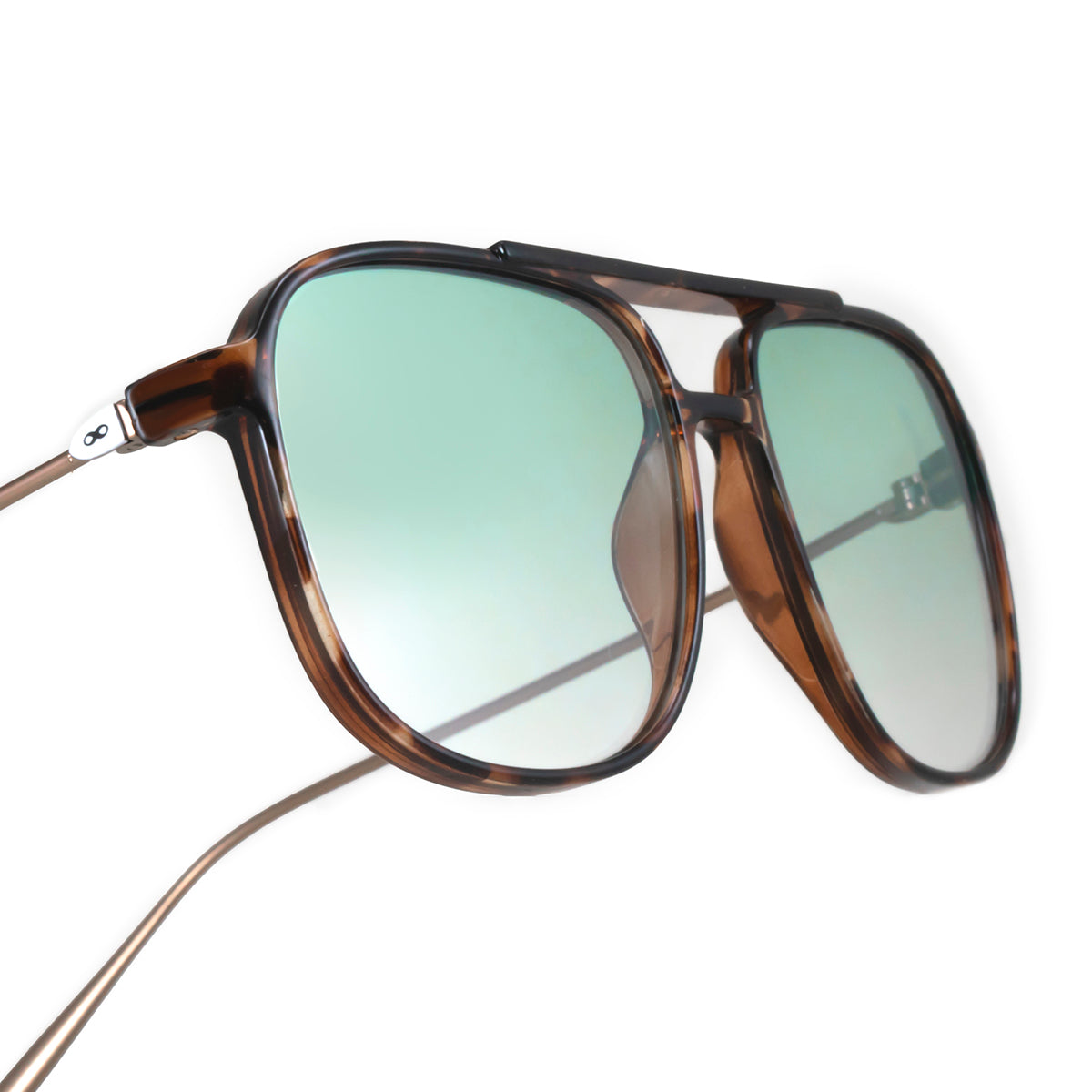 Caravan - Metal Tortoise - Green Gradient Lens