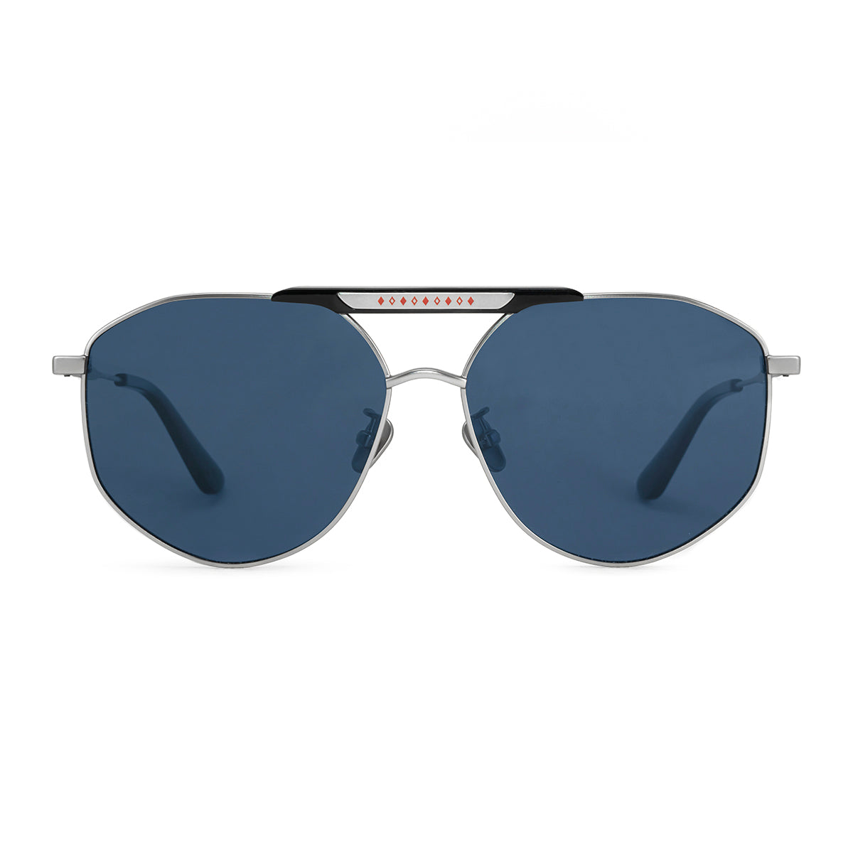 Diamond - Silver Matt - Blue Polarized Lens