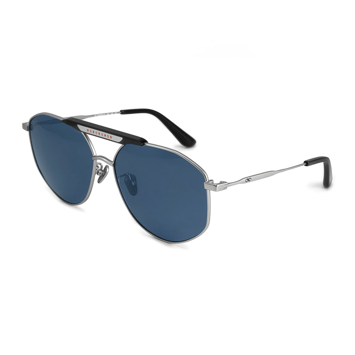 Diamond - Silver Matt - Blue Polarized Lens