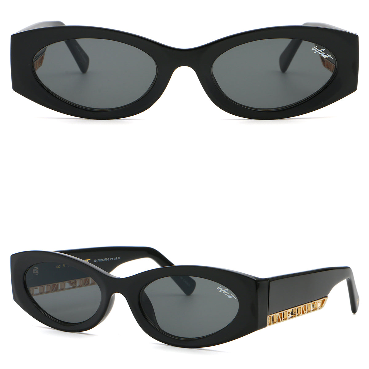 Florida - Glossy Black - Gray Lens