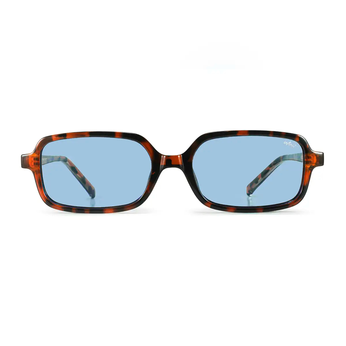 Glyze - Havana - Blue Lens - Detail view - INFINIT Eyewear