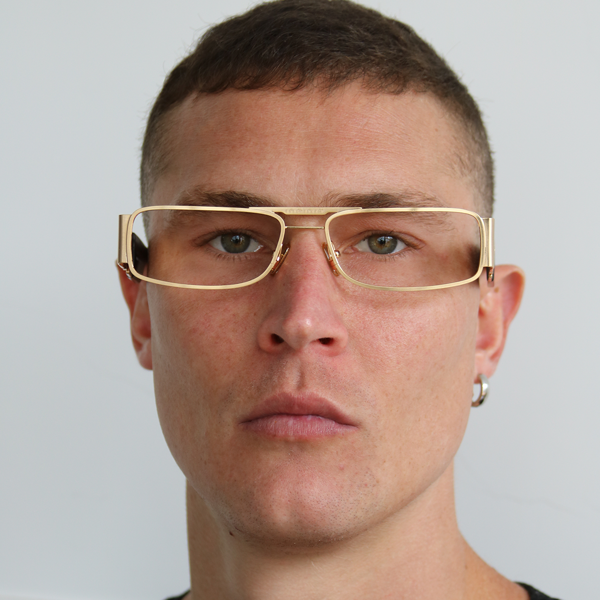 MENORCA - Black Shiny Gold Lens Grey