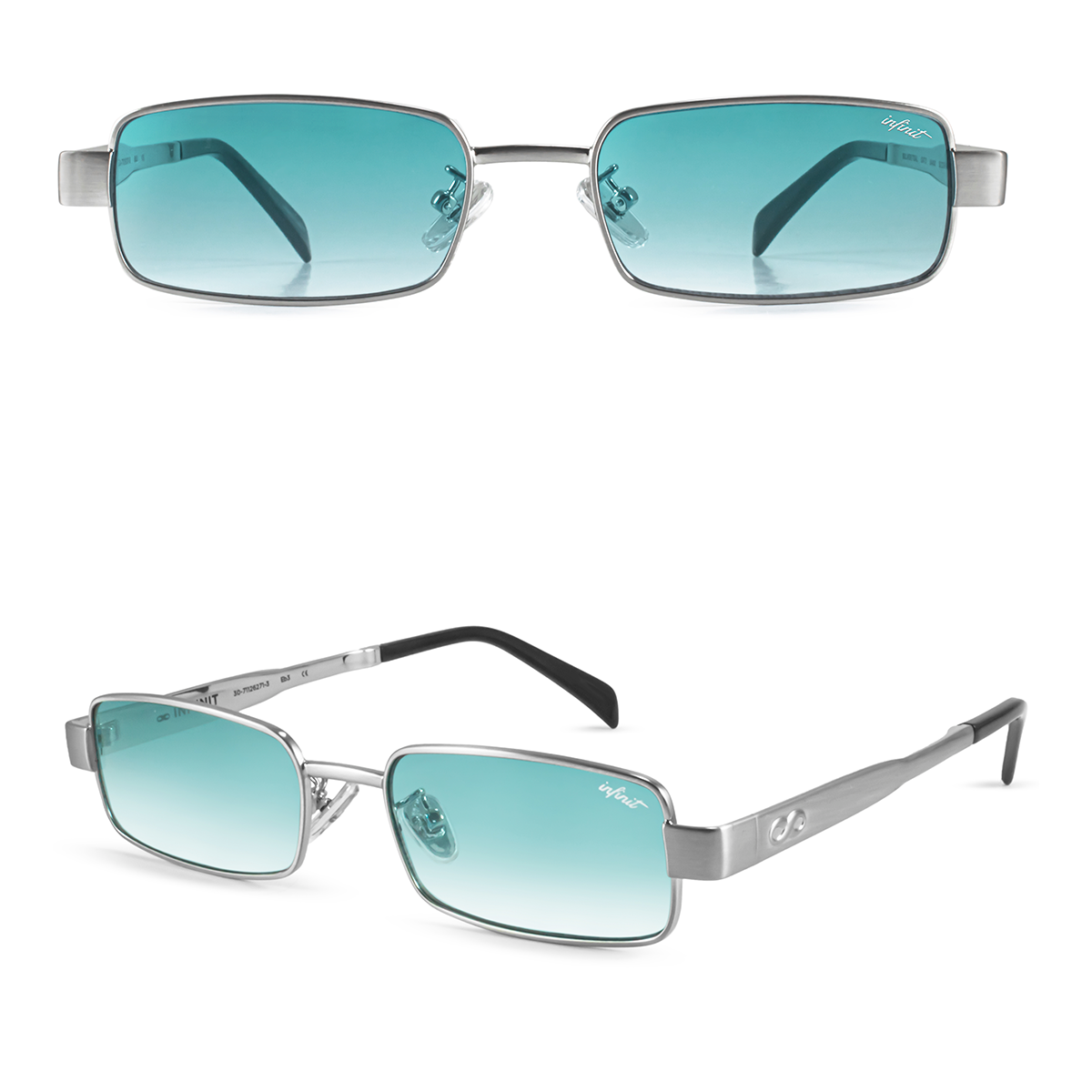 Honshu - Silver - Teal Lens