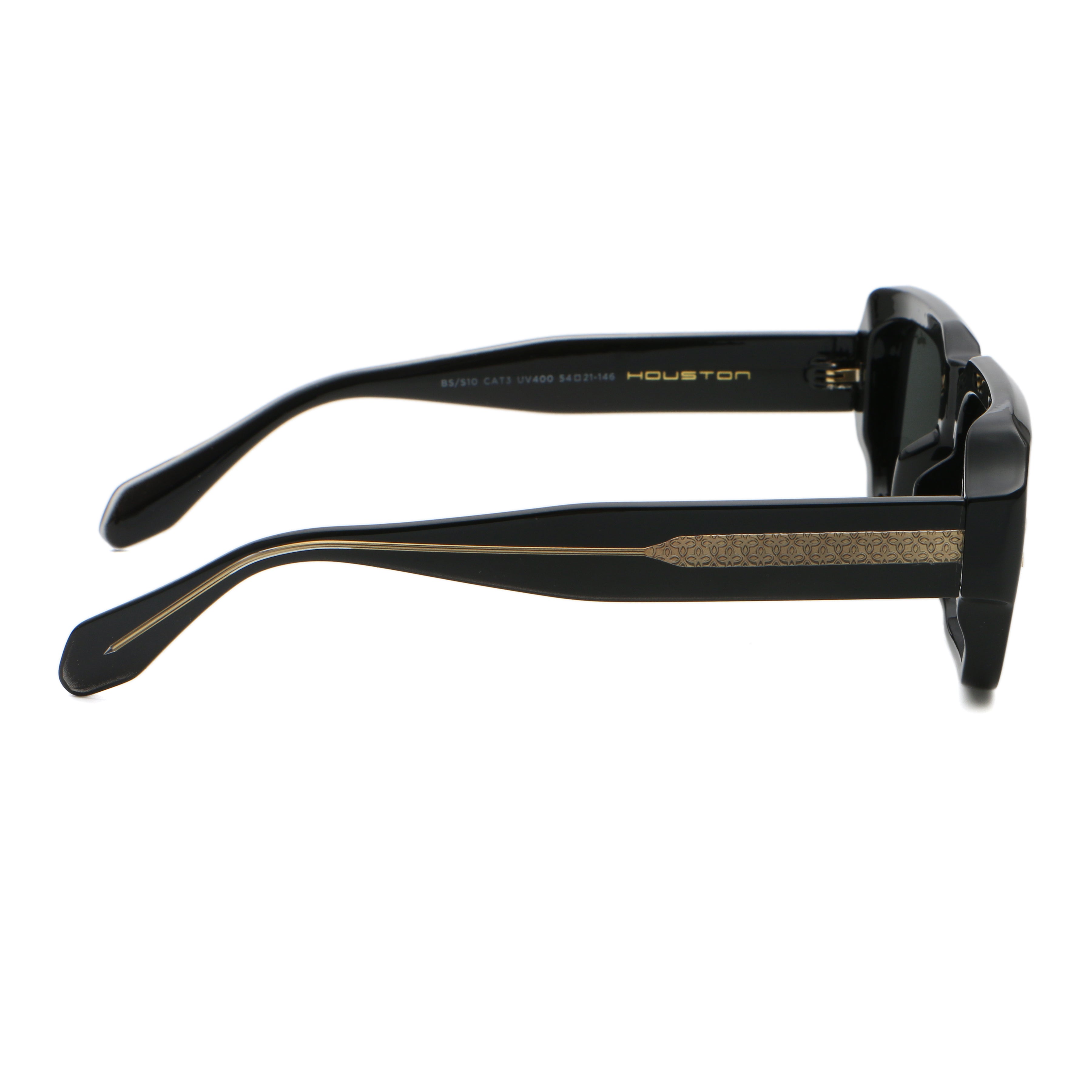 Houston - Glossy Black - Gray Lens