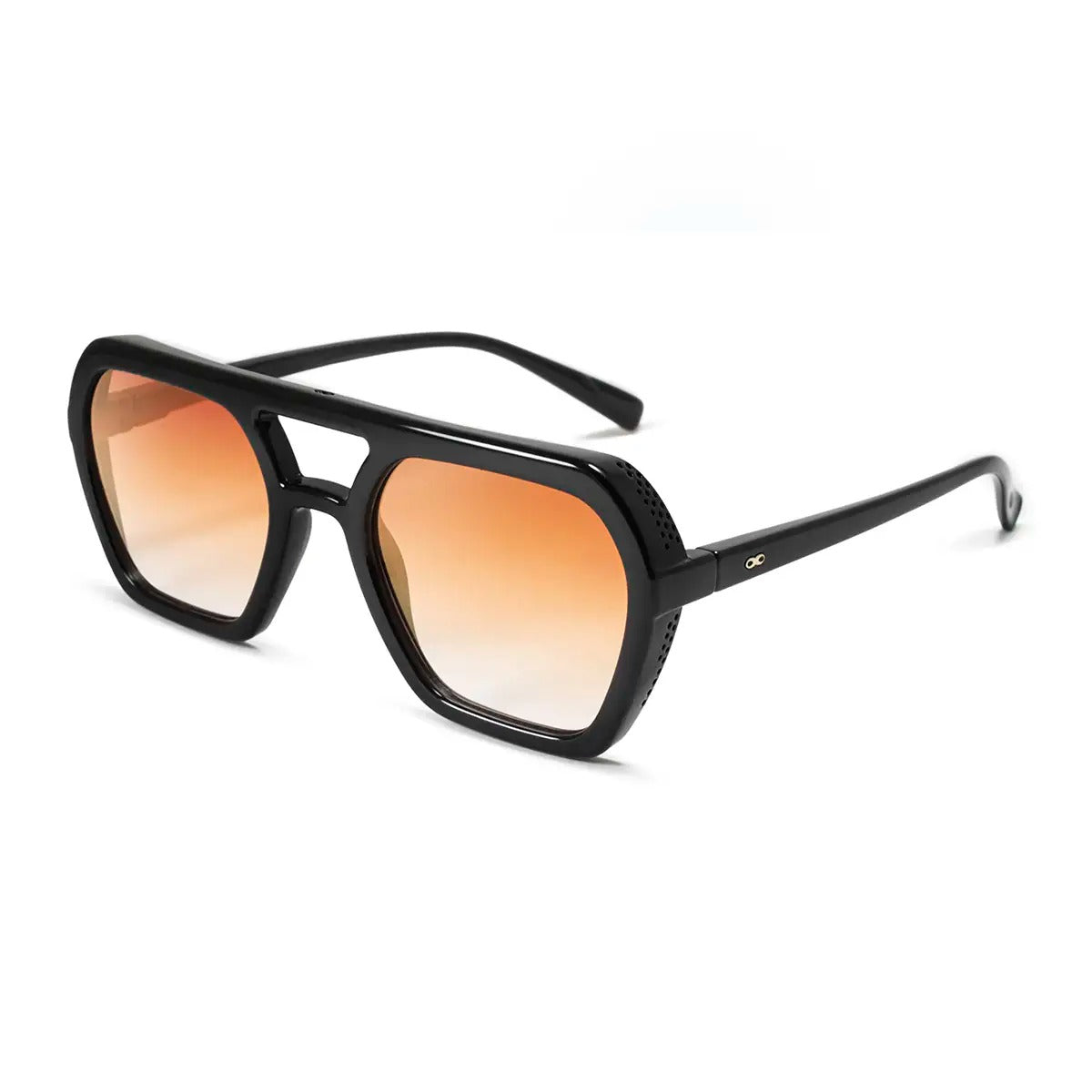 Lyon Negro Brillo Lente Suave Espejada Naranja Degrade - imagen 5