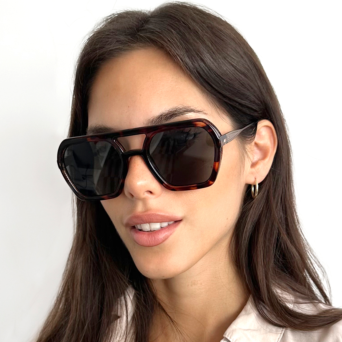 Lyon - Metal Tortoise - Green Polarized Lens