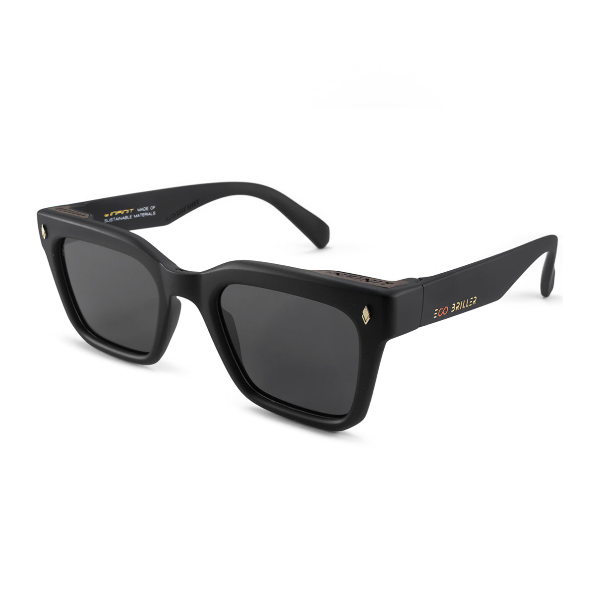 Jacobs Eco Briller - Black Matt - Grey Polarized Lens