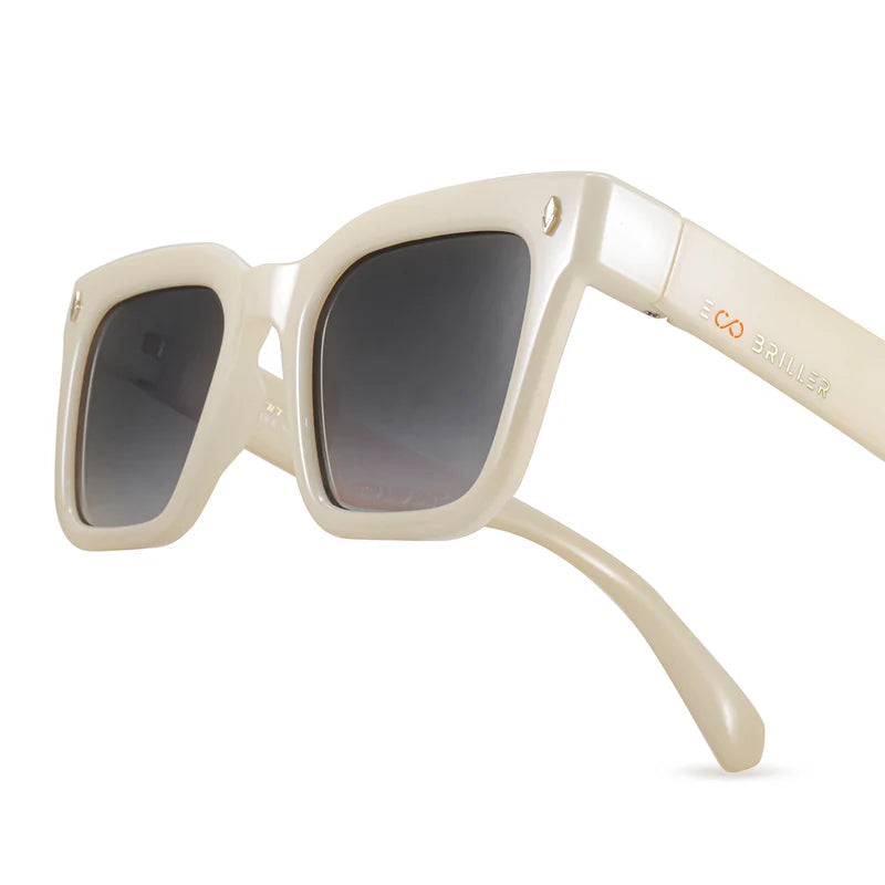 Jacobs Eco Briller - Bone - Smoke Gradient Lens