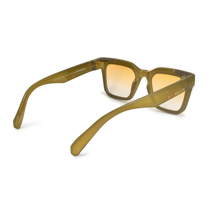 Jacobs Eco Briller - Milky Brown - Orange Gradient Lens