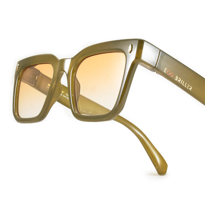 Jacobs Eco Briller - Milky Brown - Orange Gradient Lens
