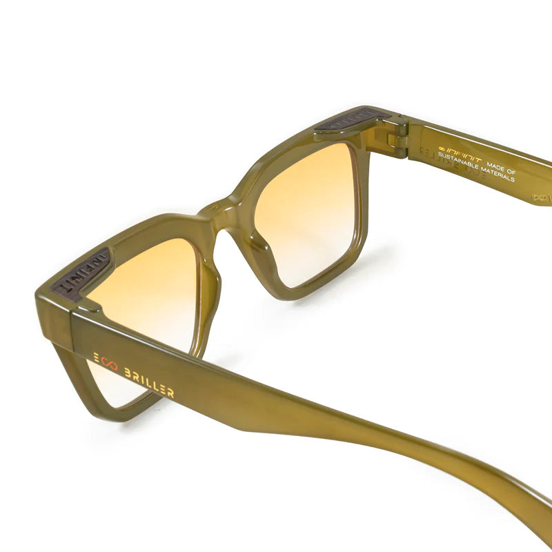 Jacobs Eco Briller - Milky Brown - Orange Gradient Lens