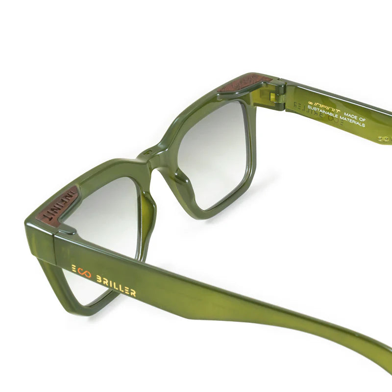 Jacobs Eco Briller - Olive - Green Gradient Lens