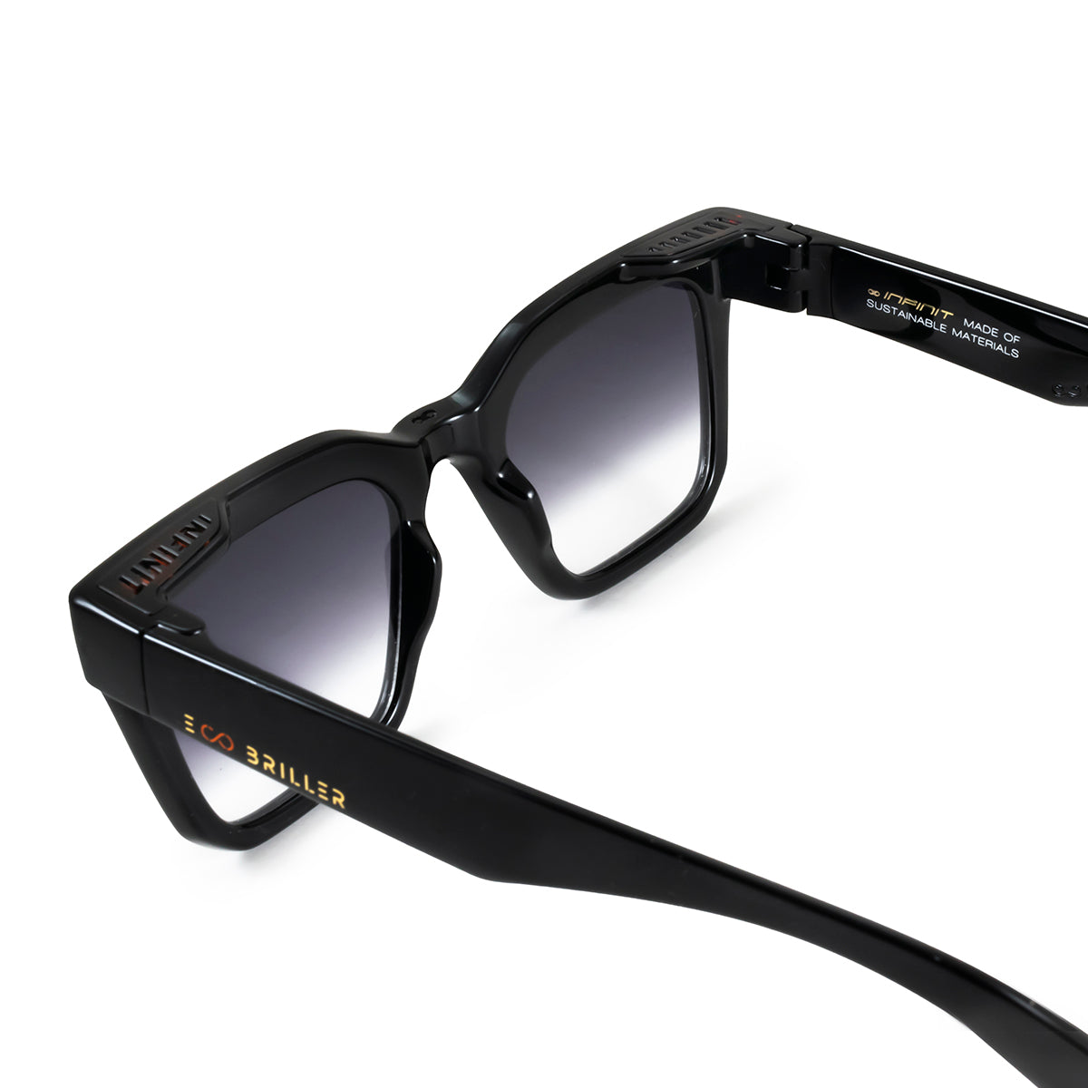 Jacobs Eco Briller - Black Shiny - Horizon Lens