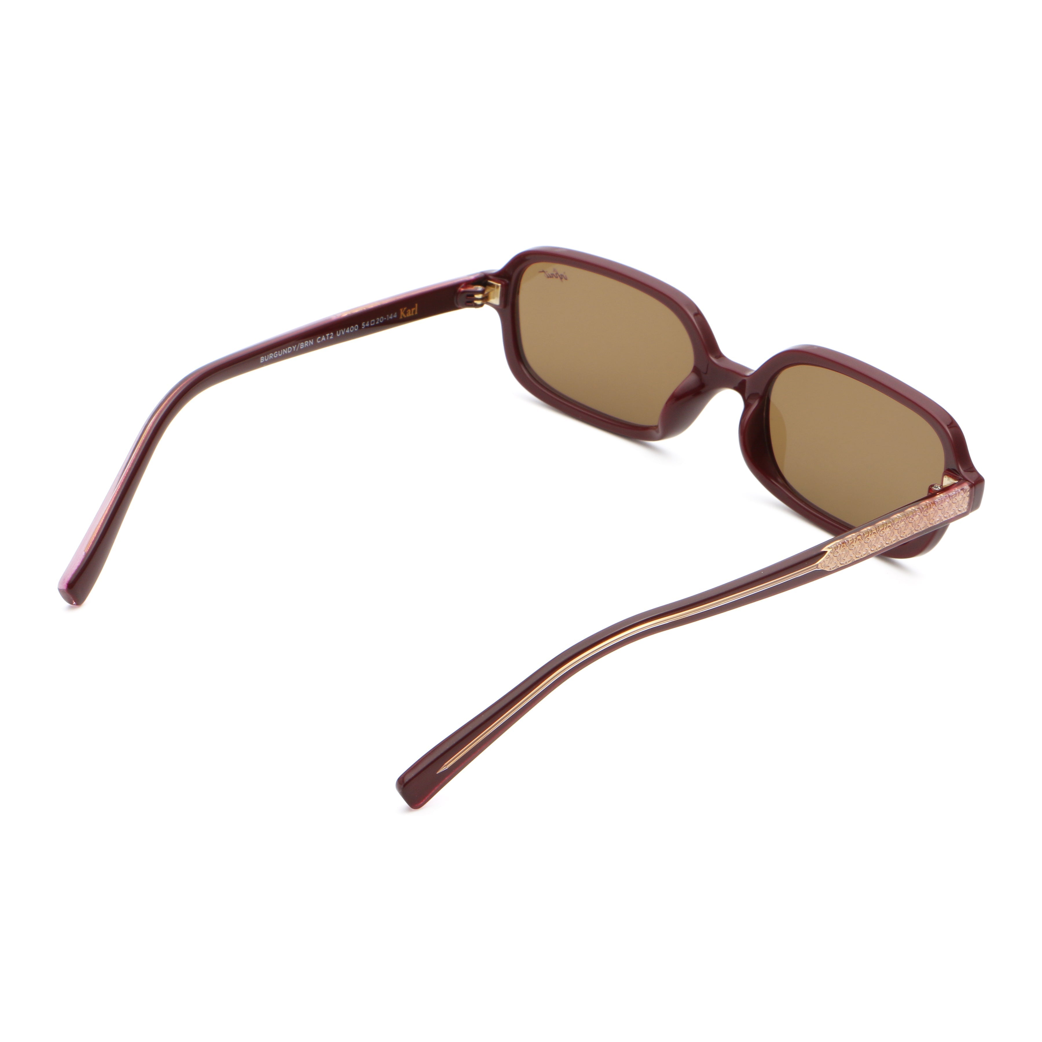 Karl - Burgundy - Brown Lens