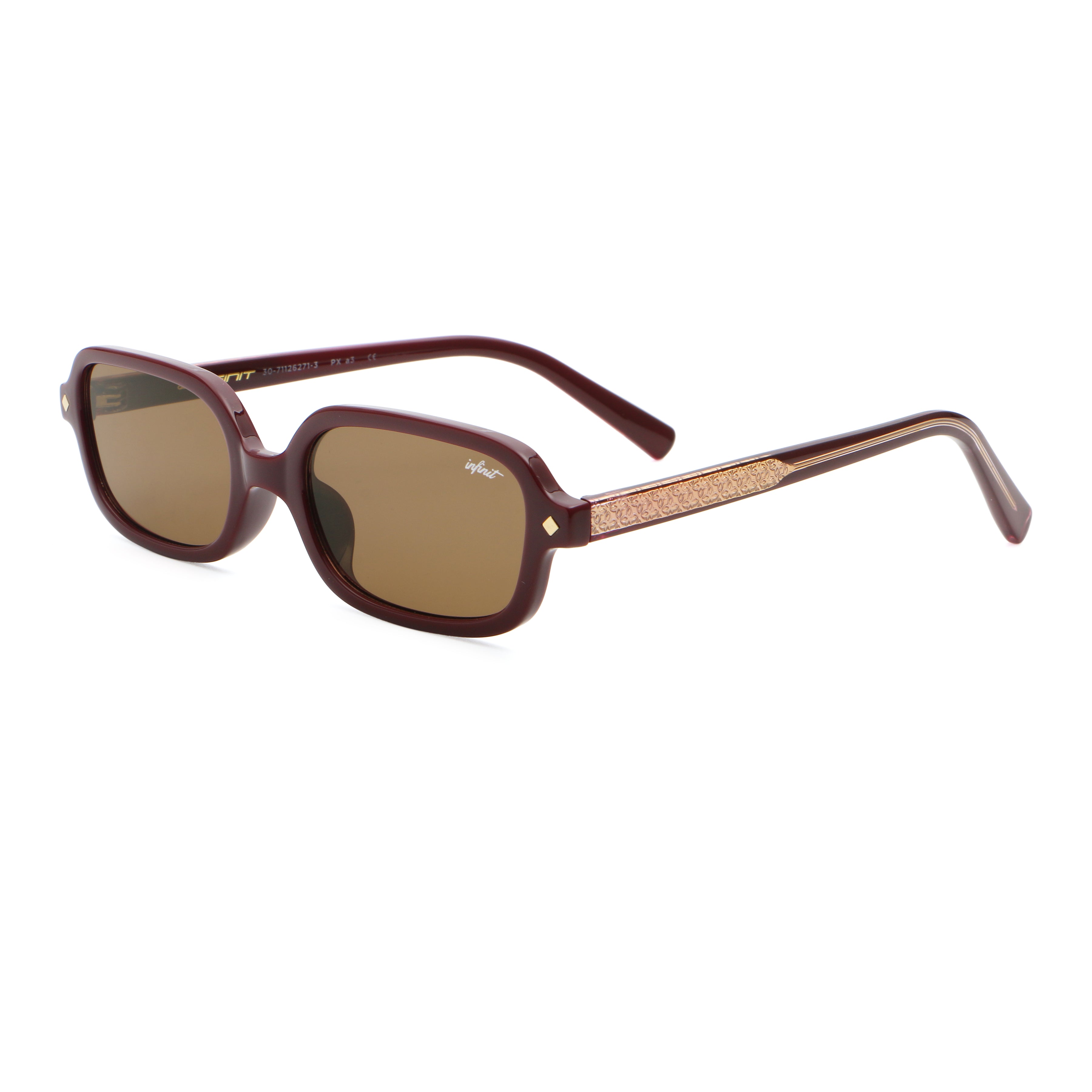 Karl - Burgundy - Brown Lens