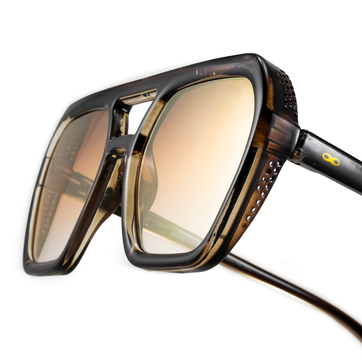 Lyon - Gold Brown - Orange Lens