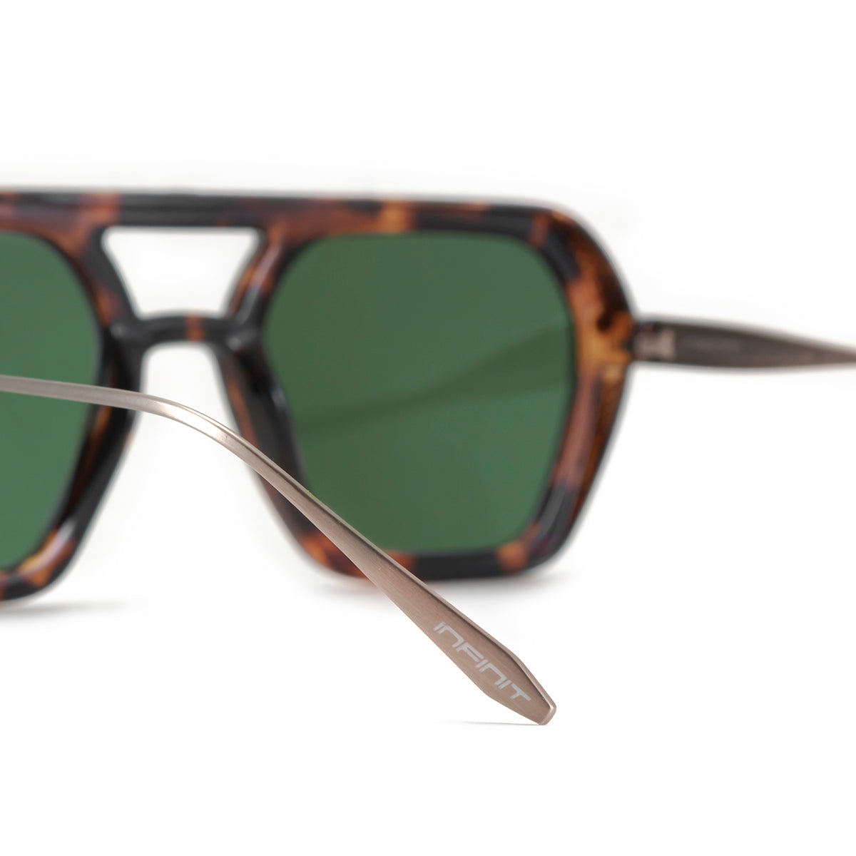 Lyon - Metal Tortoise - Green Polarized Lens