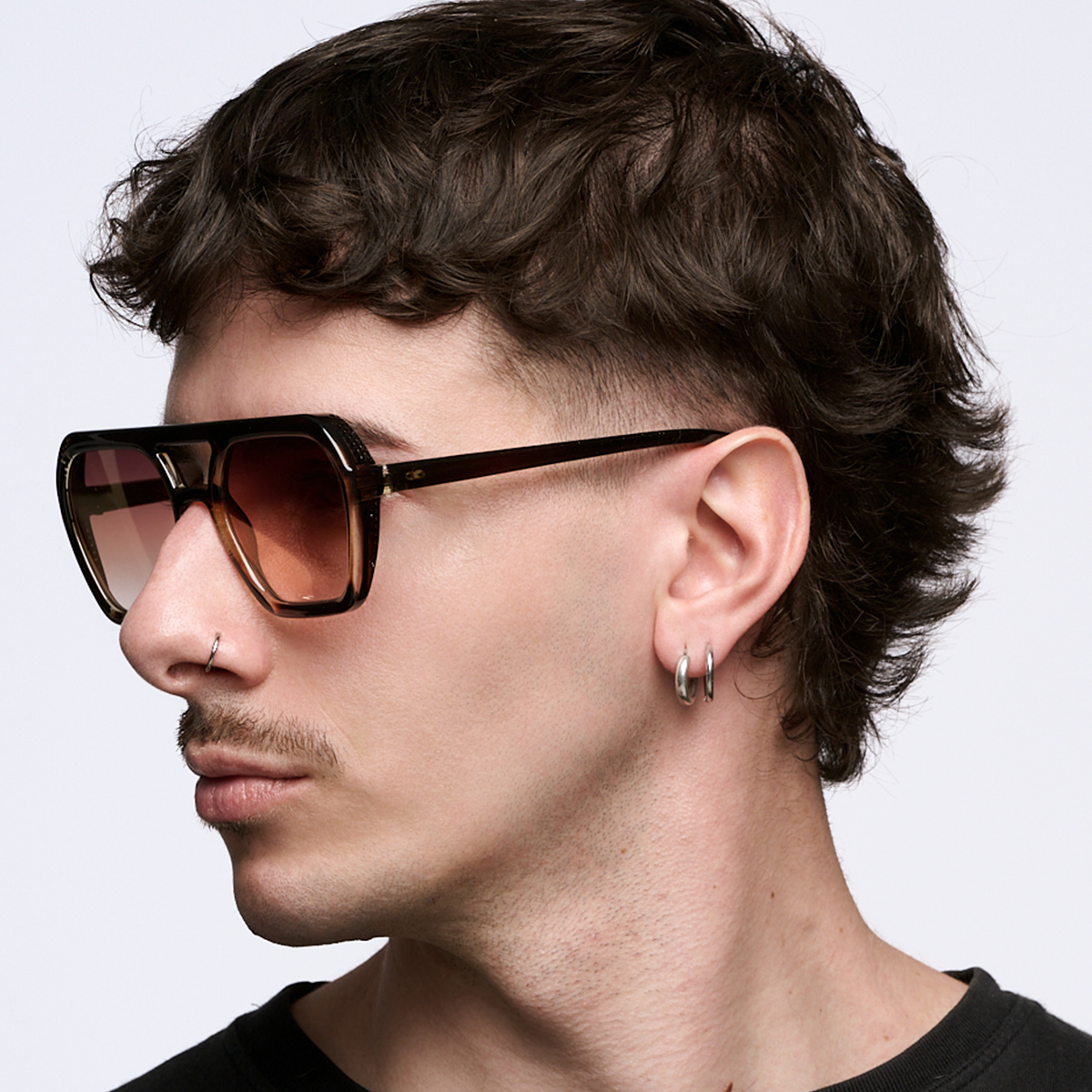 Lyon - Gold Brown - Orange Lens