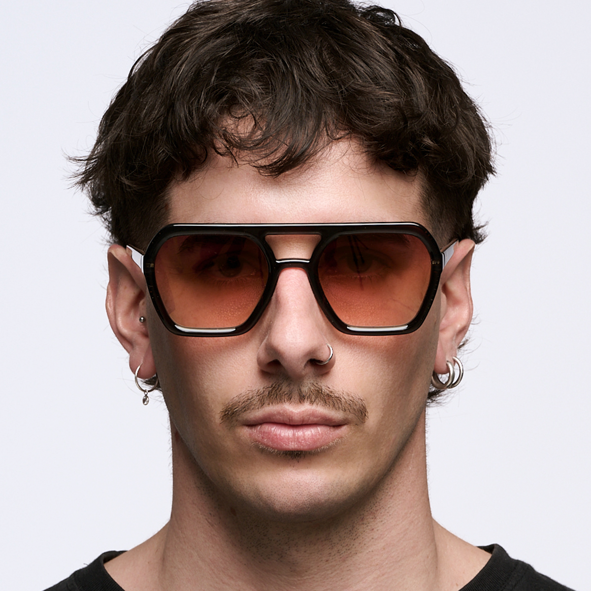 Lyon - Gold Brown - Orange Lens