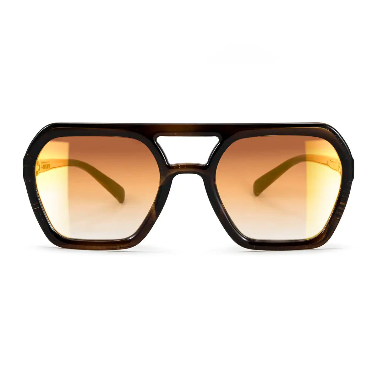 Lyon - Gold Brown - Orange Lens