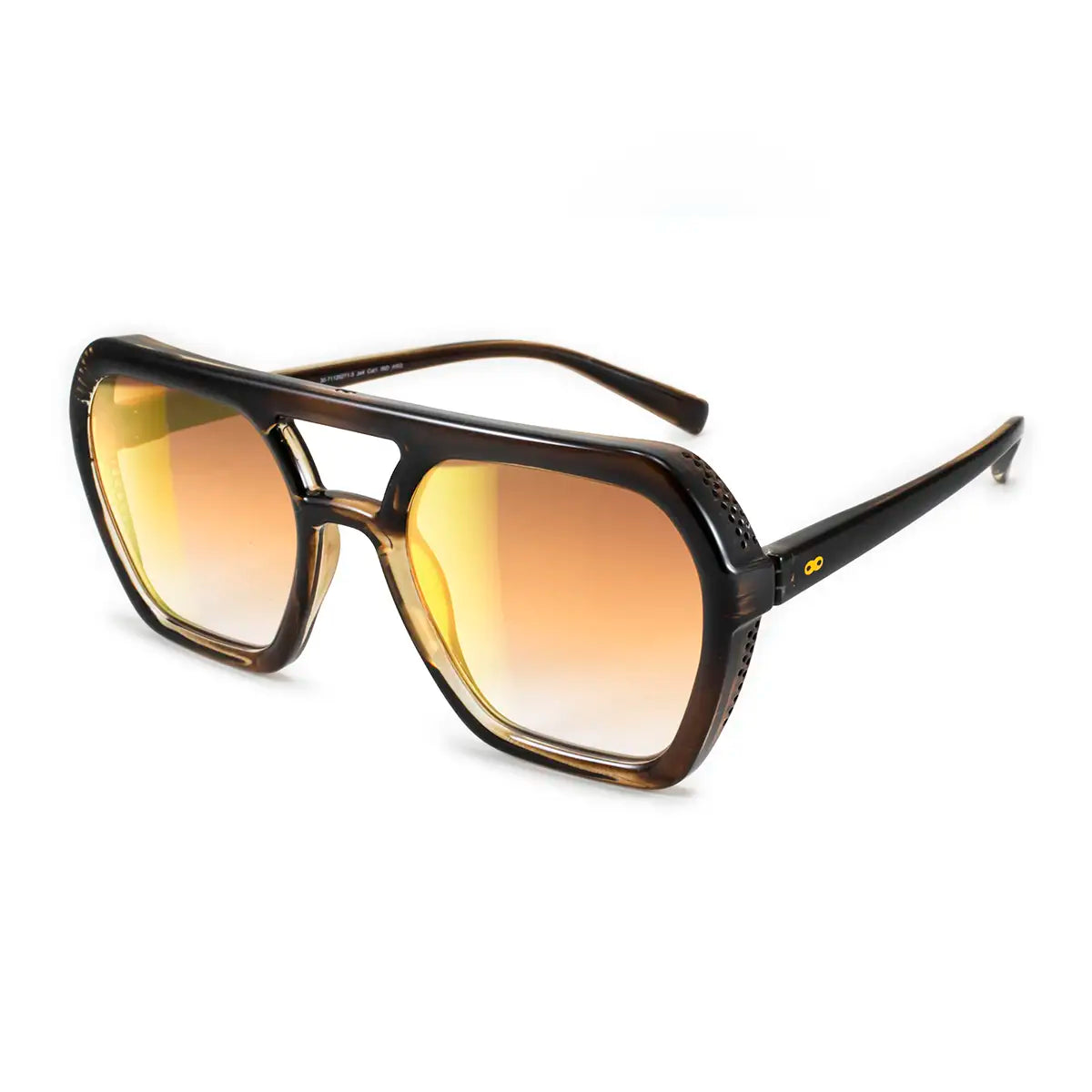 Lyon - Gold Brown - Orange Lens