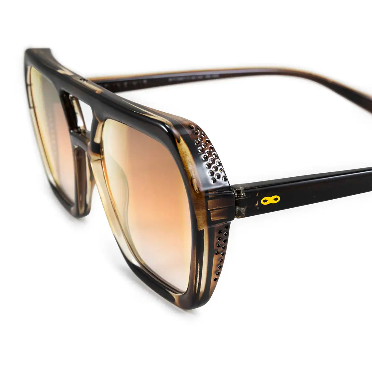 Lyon - Gold Brown - Orange Lens