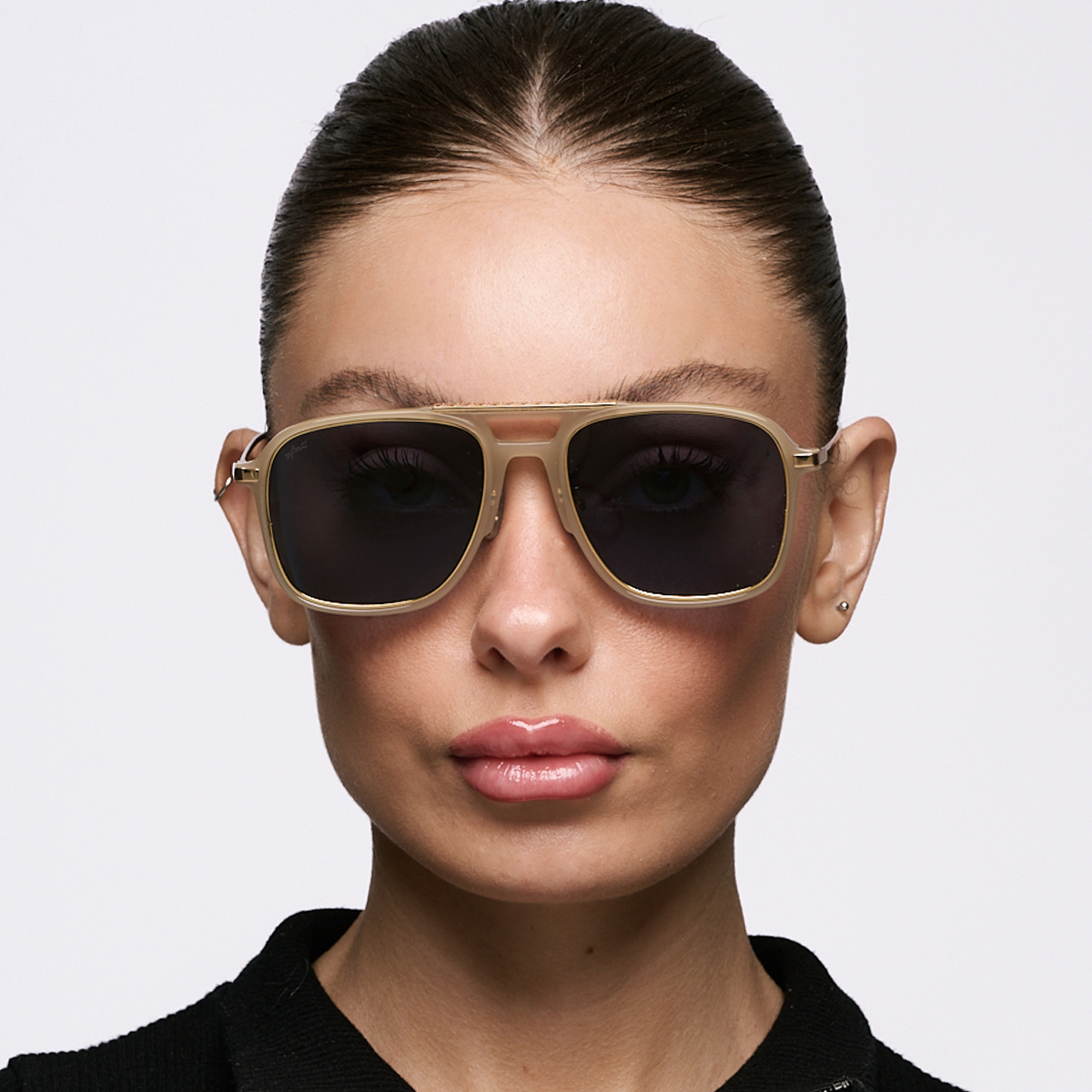 Miami Milky Brown - Blue Lens