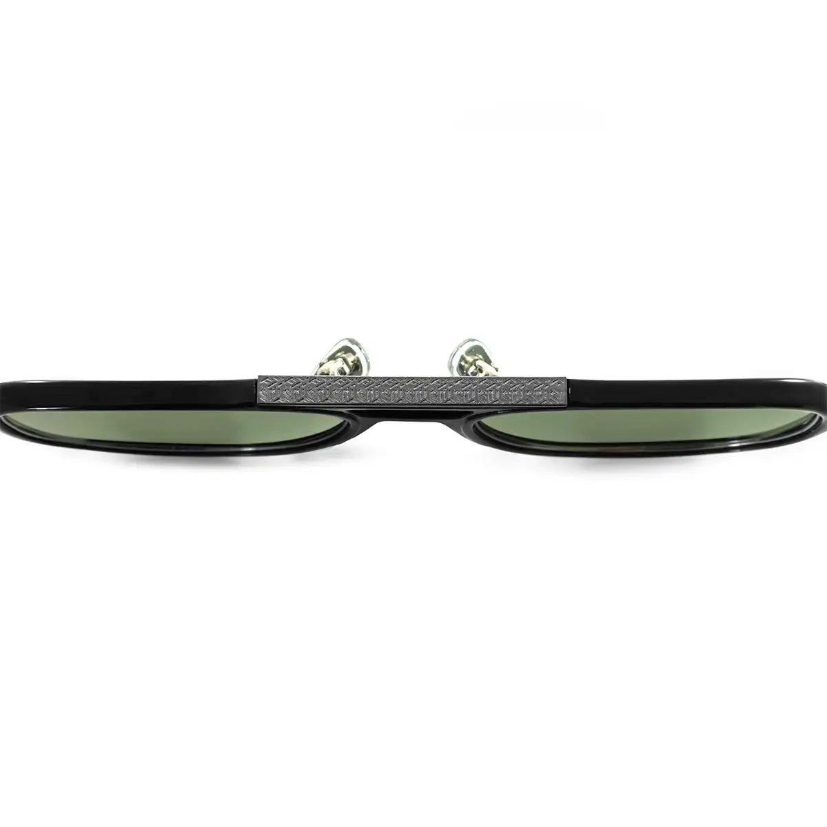Miami Black Shiny - Green Lens
