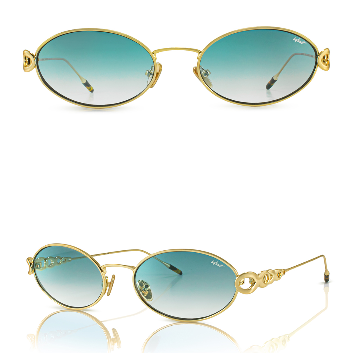 Namib - Gold - Teal Lens