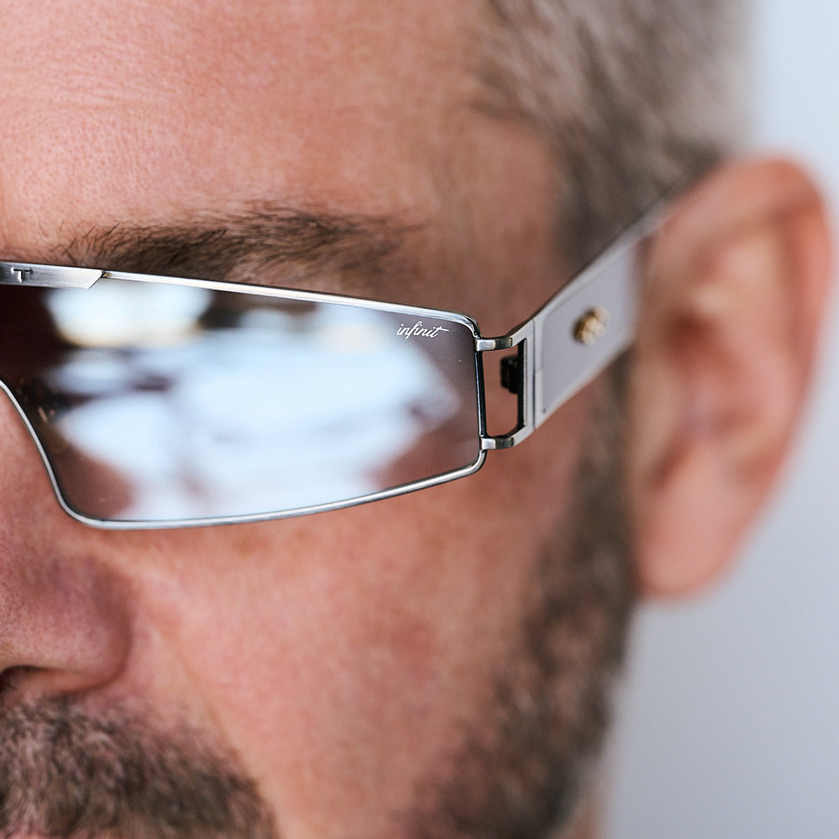 Panoramic - Silver - Coffee Mirrored Gradient Lens