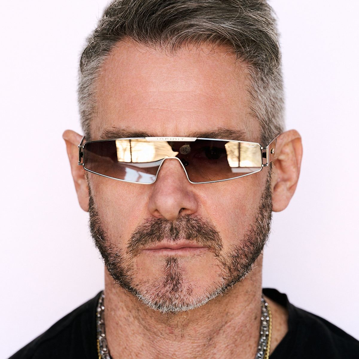 Panoramic - Silver - Coffee Mirrored Gradient Lens