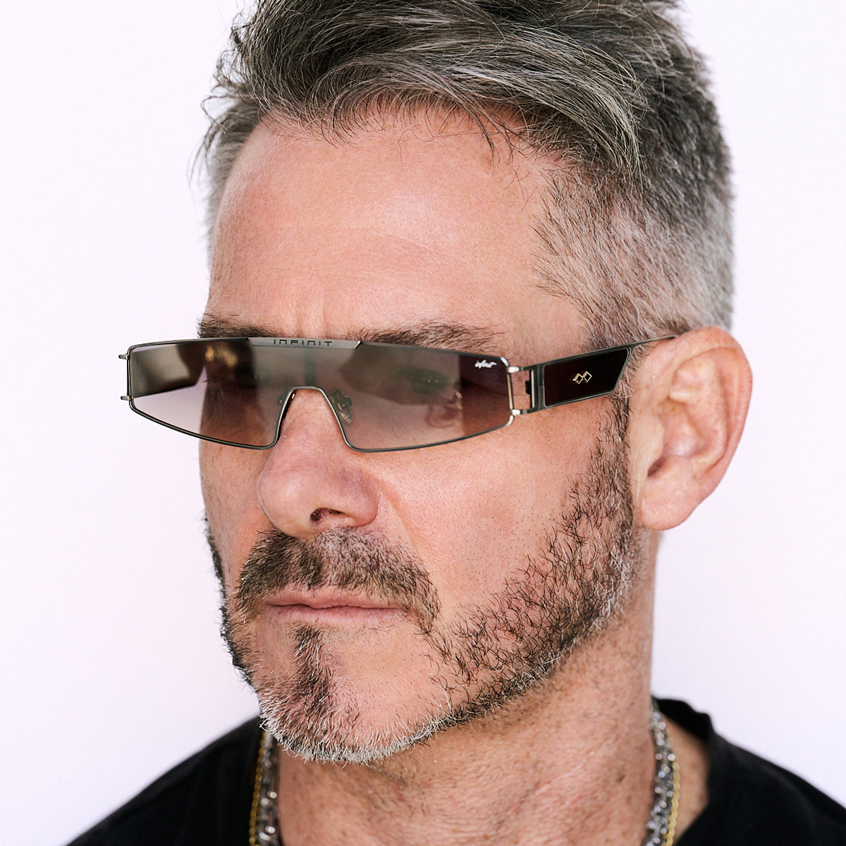 Panoramic - Silver - Coffee Mirrored Gradient Lens