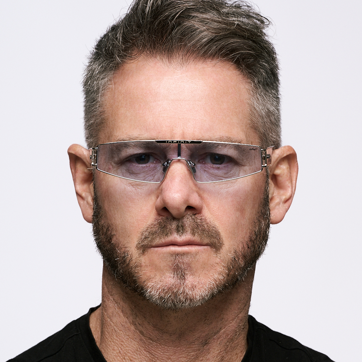 Panoramic - Silver - Retro Blue Lens