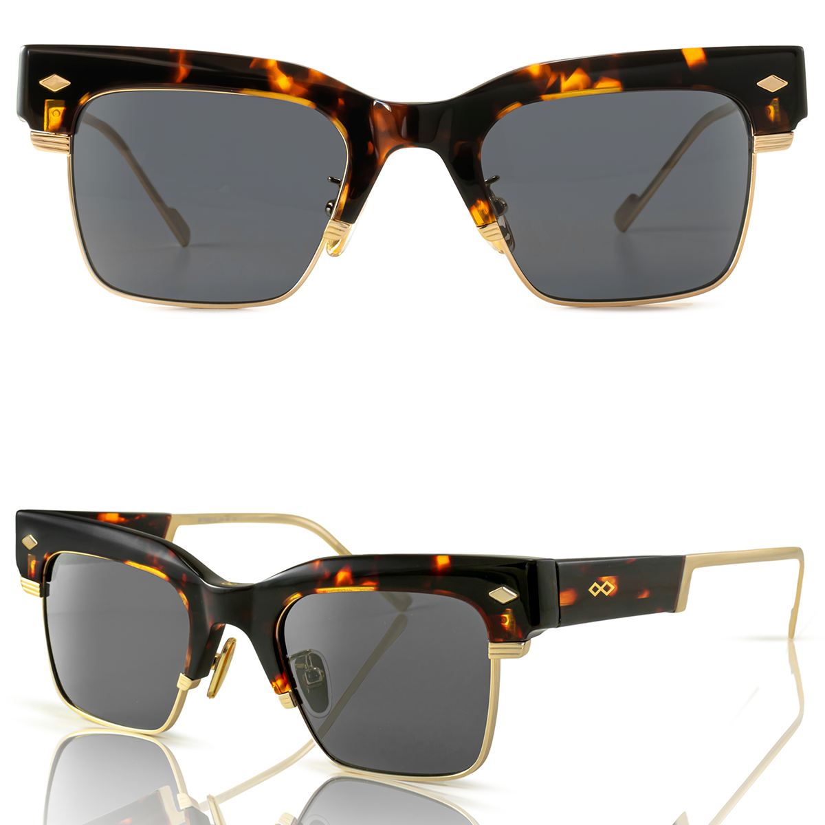 Rotterdam Tortoiseshell - Grey Lens