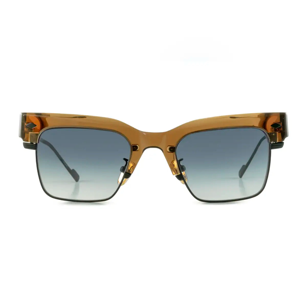 Rotterdam Brown - Blue Gradient Lens