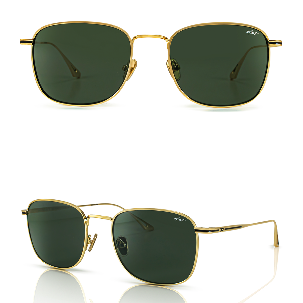 Secchia - Gold - Green Lens