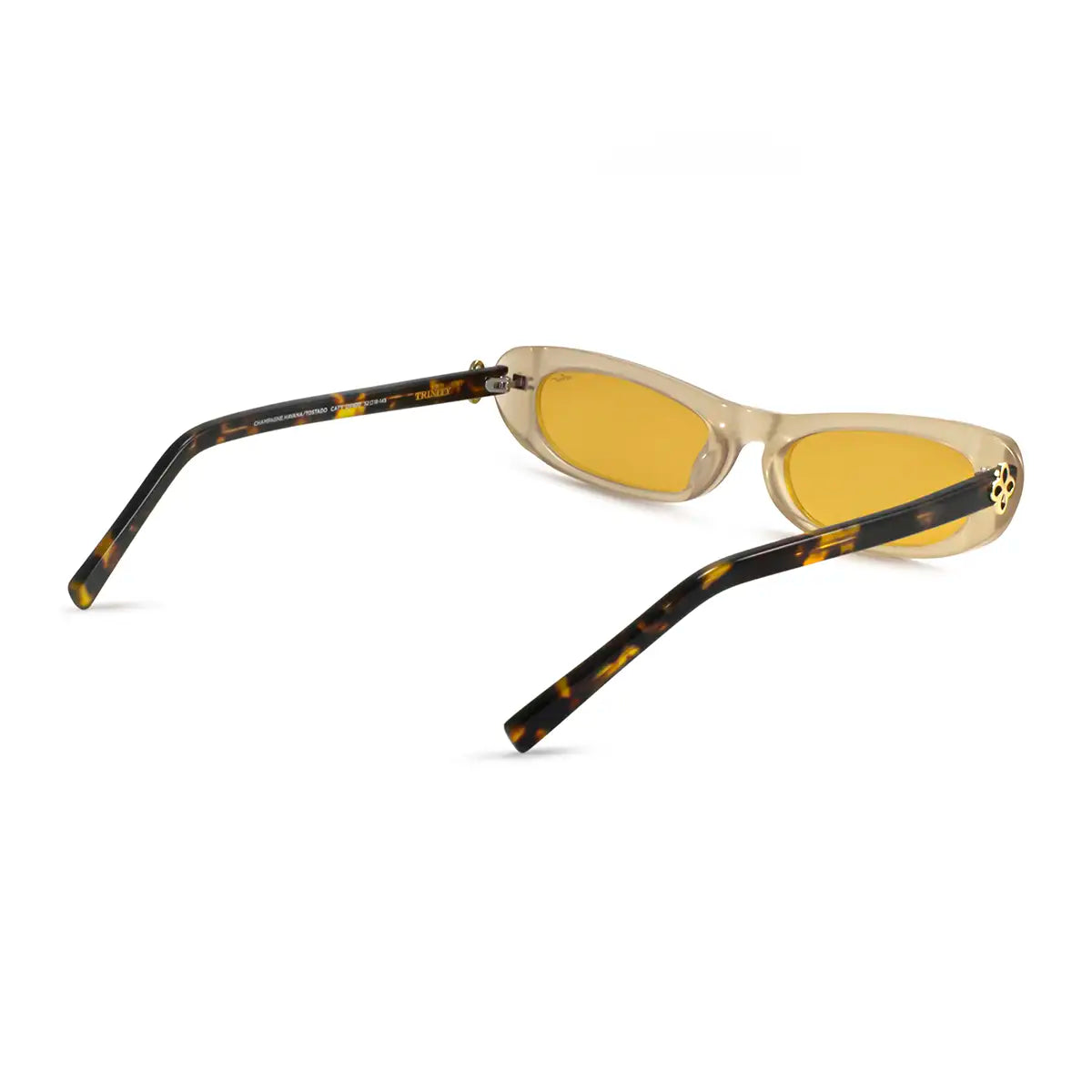 Trinity - Champanhe Havana - Lente Torrado - Detail view - INFINIT Eyewear